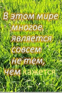 В этом мире многое является совсем не тем, чем кажется.