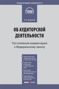 Комментарий к Федеральному закону от 30 декабря 2008 г. № 307-ФЗ «Об аудиторской деятельности» (постатейный)