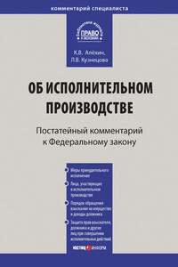 Комментарий к Федеральному закону от 2 октября 2007 г. № 229-ФЗ «Об исполнительном производстве» (постатейный)