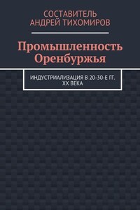 Промышленность Оренбуржья. Индустриализация в 20-30-е гг. XX века