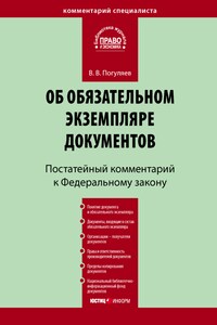 Комментарий к Федеральному закону «Об обязательном экземпляре документов» (постатейный)